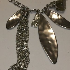 Tassel Leaves Pendant Necklace Long Chain